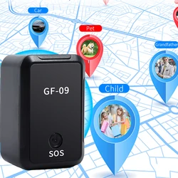 Mini Car GPS Tracker  GF-07 -09 Real Time Tracking Anti-Theft Anti-lost Locator Strong Magnetic Mount 2G SIM Message Positioner