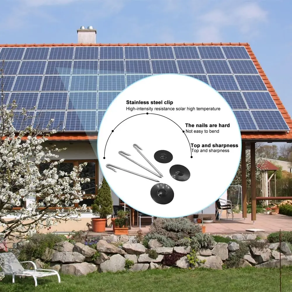 비둘기 울타리용 태양광 패널 버드 가드, 패스너 클립, 새 태양광 패널, 태양광 패널 가드 클립, 10 개, 50 개, 100 개, 150 개, 200 개, 300 개