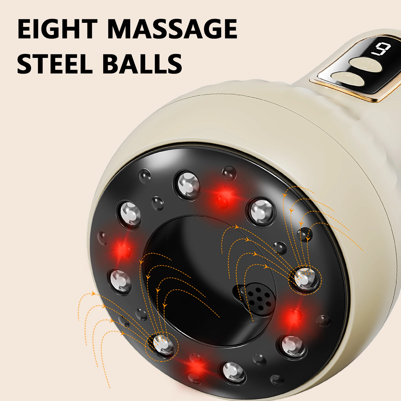 Intelligent Rechargeable Electric Cupping Massage Device | Gua Sha Massage Device, 1200mAh Rechargeable | Suitable for Home Use