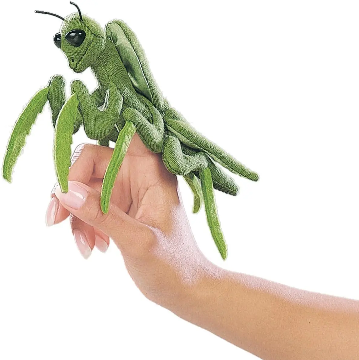 

Mini Praying Mantis Finger Puppet Plush Toy