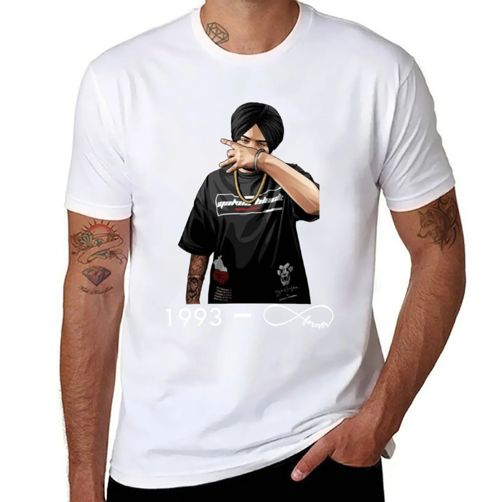 

Sidhu Moosewala Stickers T-Shirt t shirts designer funny t shirts dark humor T-Shirt