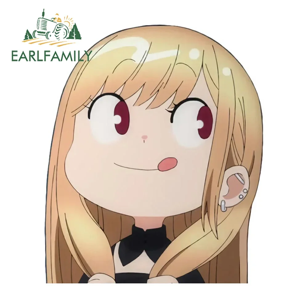 

EARLFAMILY 13 см x 11 см для Марина Китагава, автомобильная наклейка, модная наклейка на доску для серфинга, забавное искусственное украшение