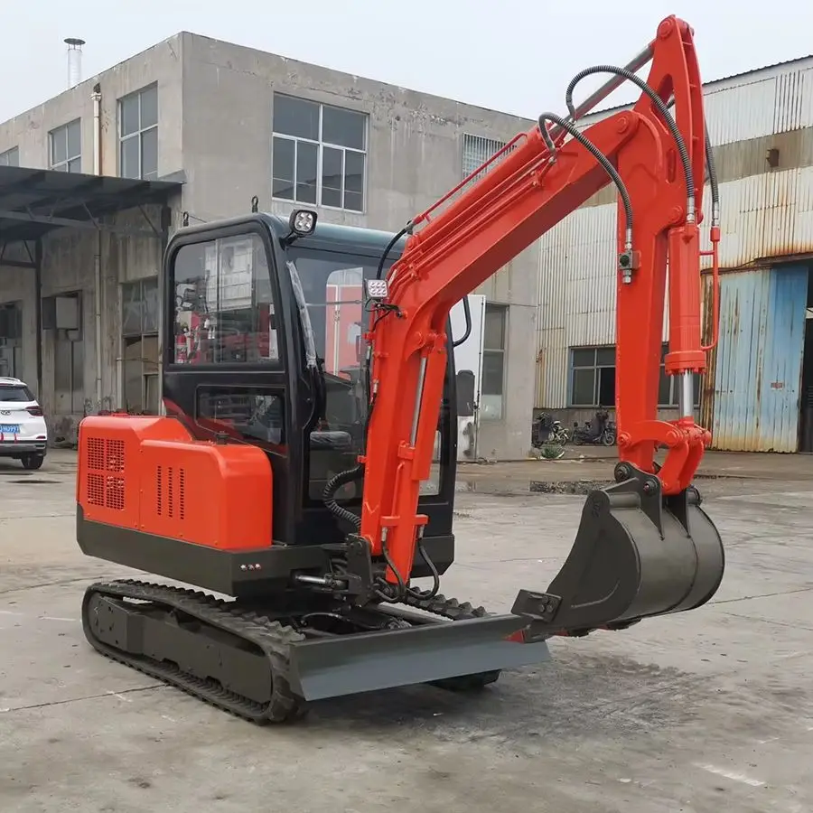 Customizable 1-3Ton Micro Crawler Excavator New Design Mini Kubota Import Engine Hydraulic Mini Digger for Sale