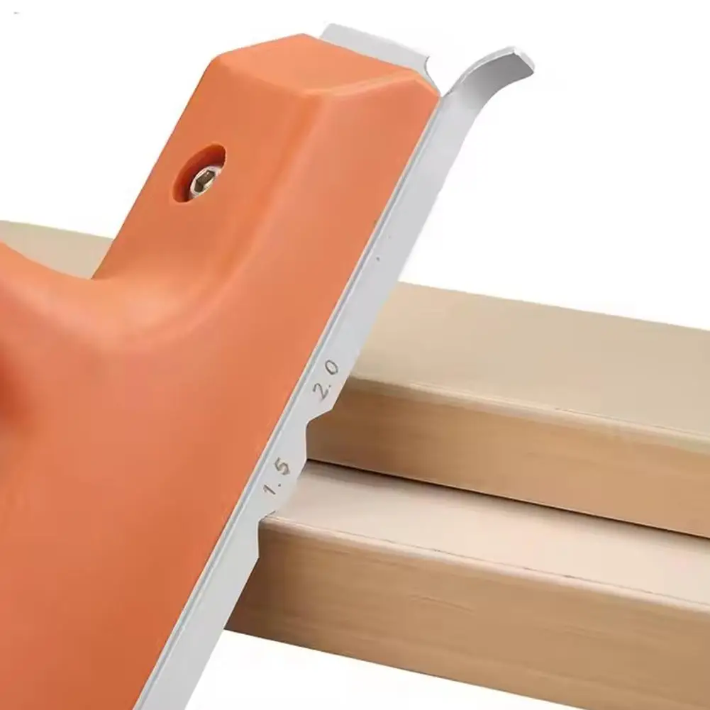 

Универсальный нож для обрезки под прямым углом/дугой, деревообрабатывающий скребок для снятия заусенцев с кромками 3-в-1, прецизионные мини-инструменты для снятия фасок на деревянной доске