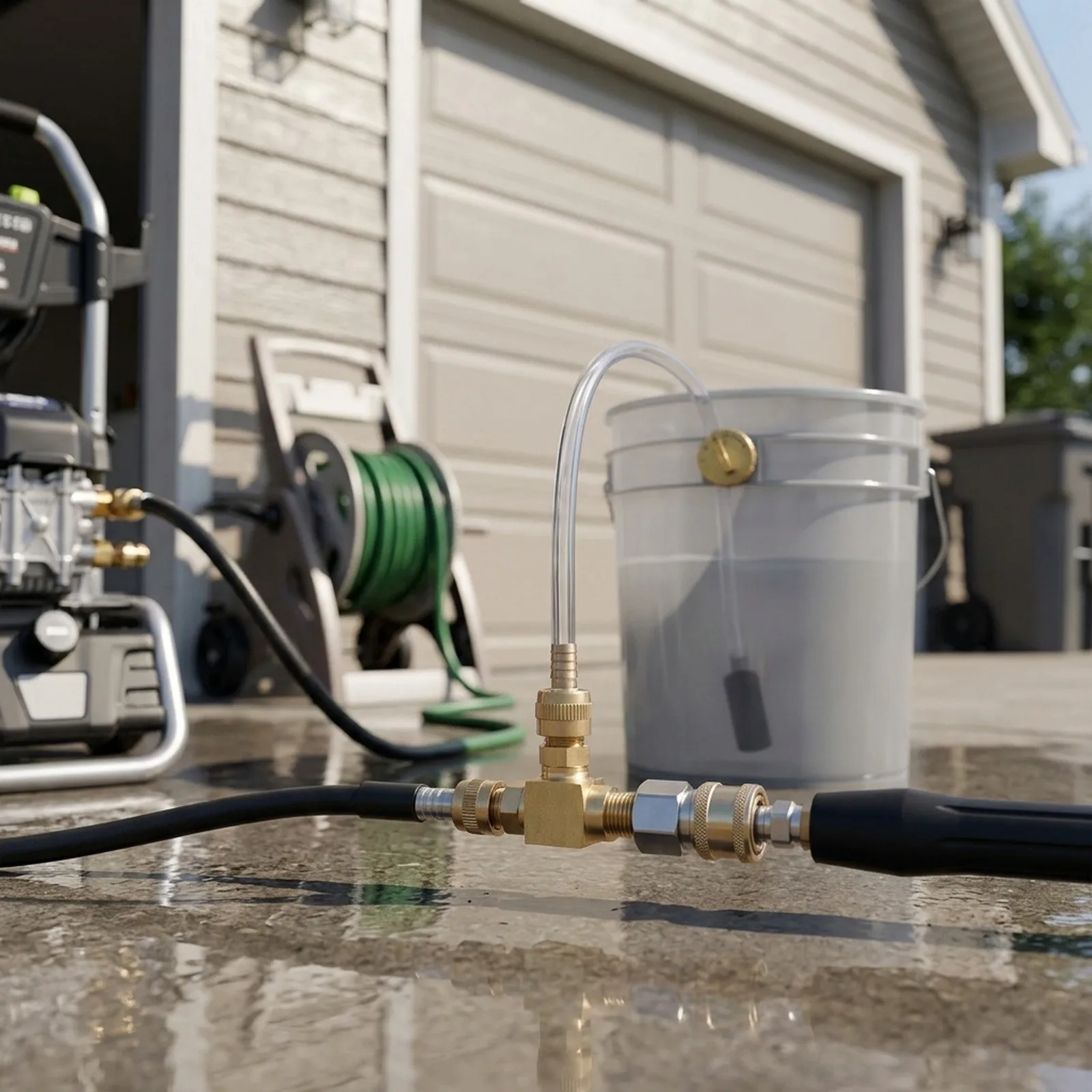 Garden Soap Nozzle Injector High Quality Pressure Washer Snap Coupler Soap Dispenser With Filter 3 Meter Hose Garden