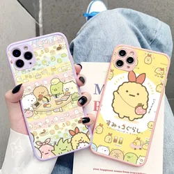 Cute Sumikko Gurashi Phone Case for iPhone 14 11 12 13 Mini Pro Max 8 7 Plus X XR XS MAX Translucent Matte Cover