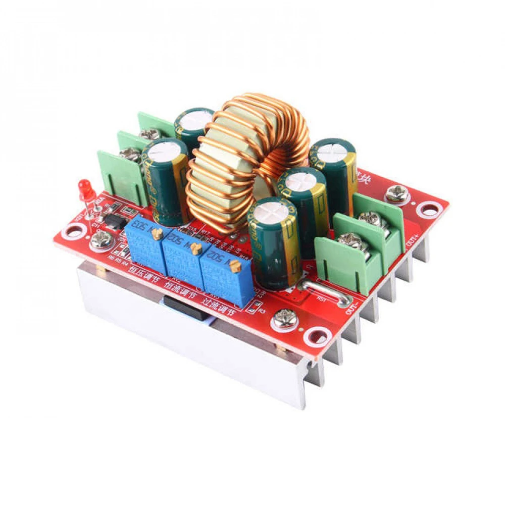 DC-DC 300W Buck Power Supply Module 12A Adjustable Constant Voltage Constant Current Lithium Battery Charging LED Drive Board