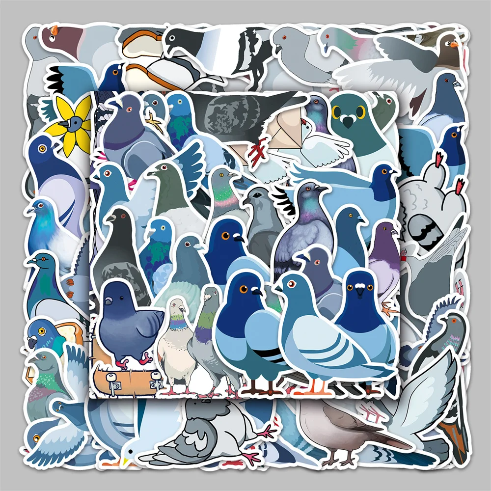 

10/30/50PCS Pigeon Animal Graffiti Sticker Cartoon Creative Sticker Desk Computer Refrigerator Car Waterproof Sticker Wholesale