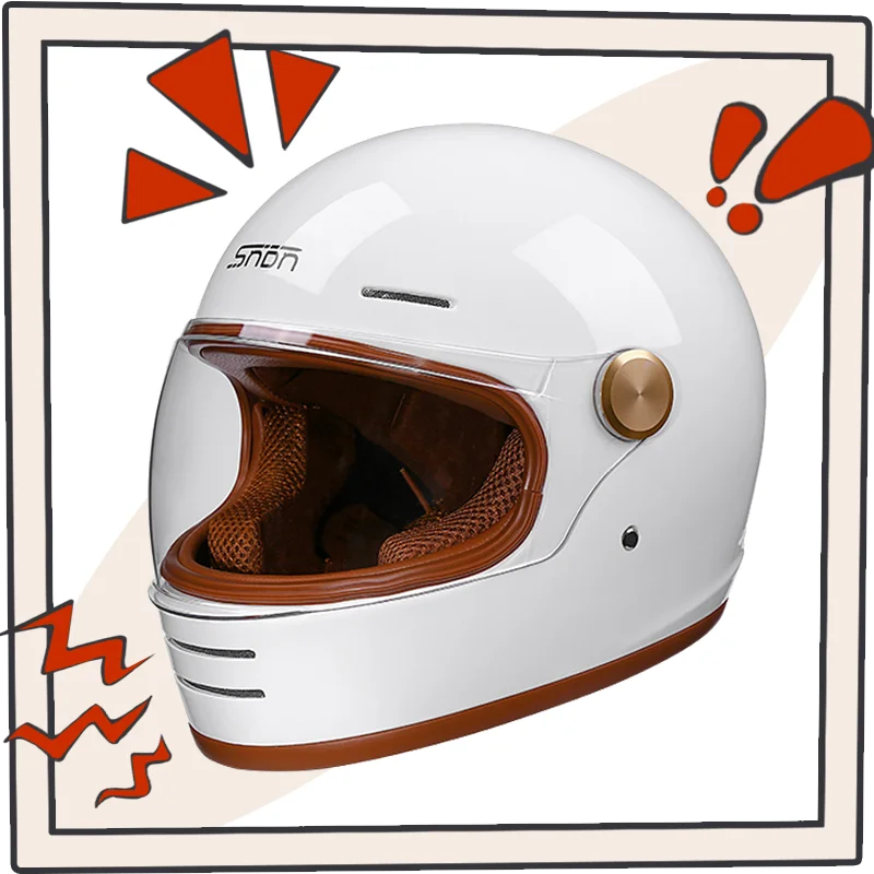 Classic Off-Road Helmet – Full-Face DOT Protection | Retro Styling for Unisex Comfort
