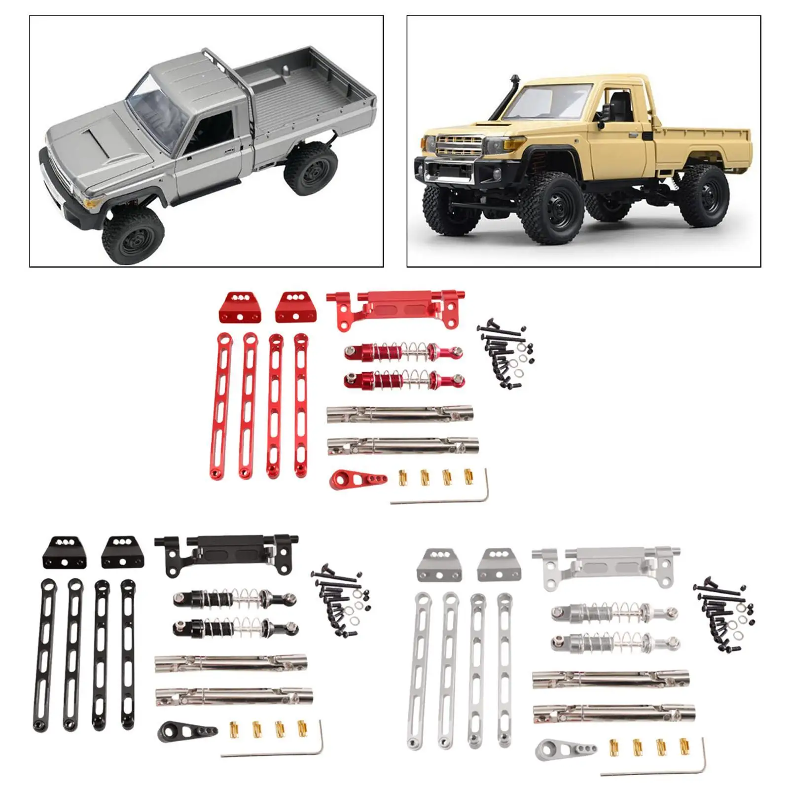 

RC Car Upgrade Shock Absorber Kit for MN78 LC79 1:12 Scale Crawler