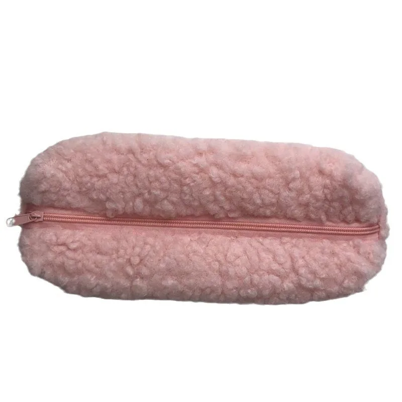 Piórnik polarowy Japońska wełna jagnięca Mały świeży kosmetyczka na kosmetyki i przybory toaletowe