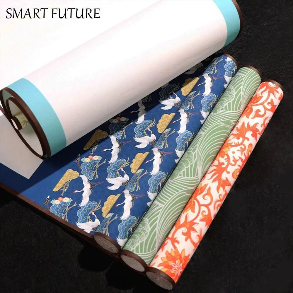 

Painting Drawing Paper Vintage Rice Paper Scroll Chinese Style Self-made Gifts Blank Hanging Blank Scroll Handcrafts Hand-rolled