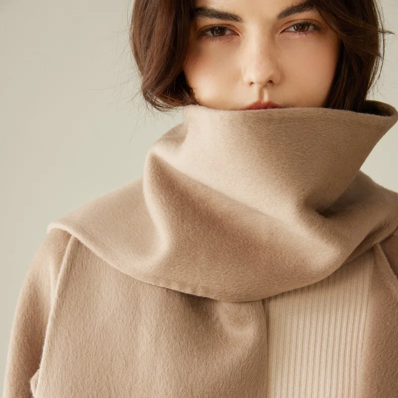 معطف شعر الجمل 100% عالي الجودة للنساء على الوجهين من الكشمير الصوفي #2