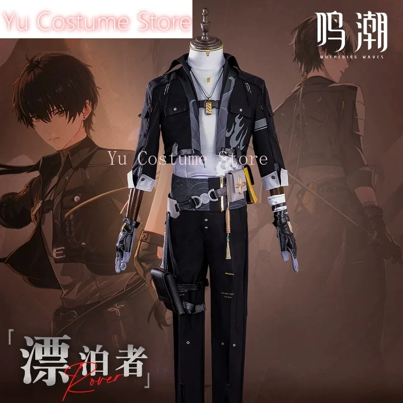 Yu Costume Wuthering Waves Rover Game Suit Handsome Uniform Cosplay Costume Halloween Carnival Party Role Play Outfit Men XS-2XL