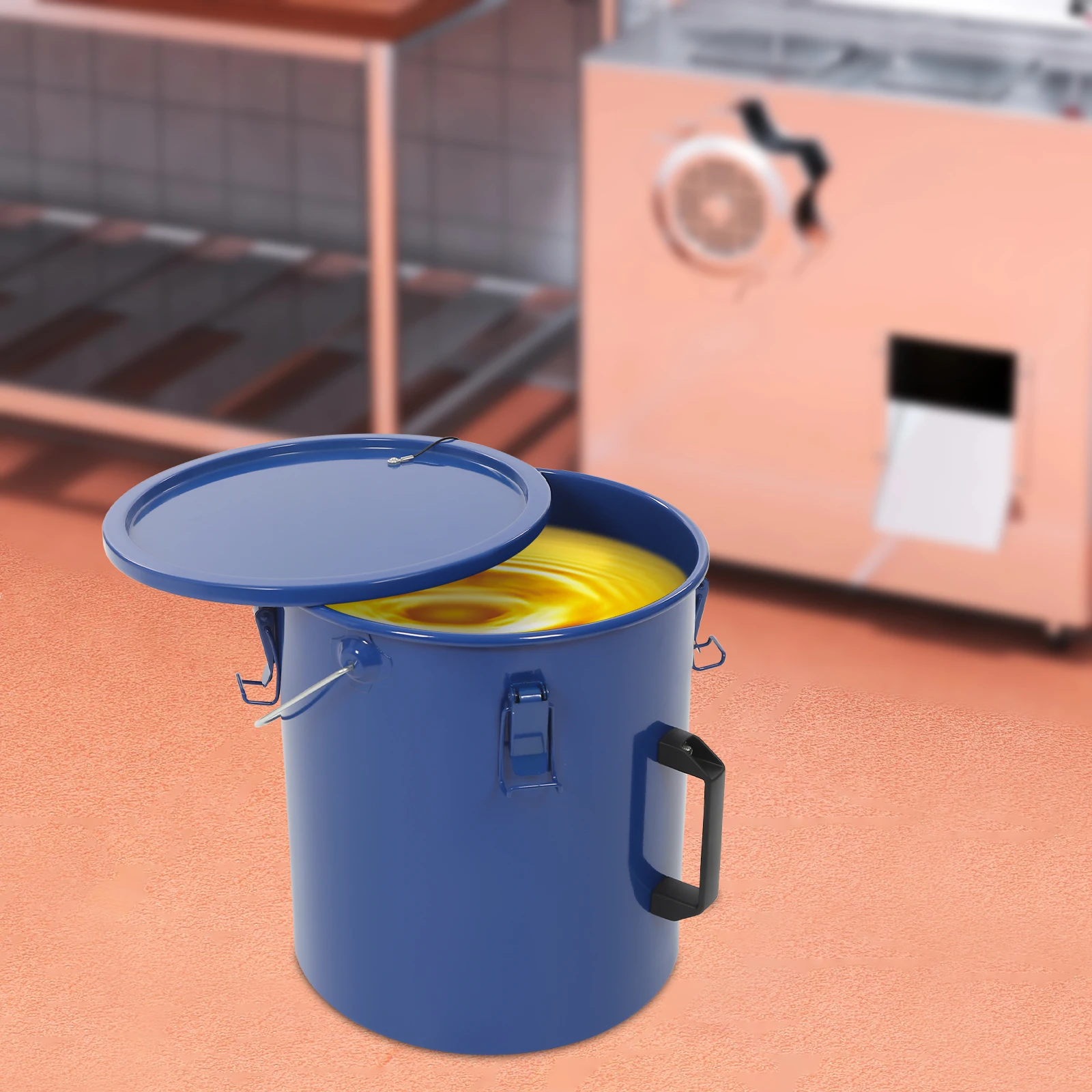 

11,81*12,99 дюйма, 6 галлонов, отдельно стоящий контейнер для транспортировки масла, фритюрница, контейнер для утилизации масла для ресторанов, кухни, цепочки для фаст-фуда