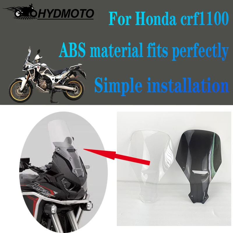 

Motorcycle Sports Touring Windshield Deflector WindScreen For HONDA CRF1100L AFRICA TWIN 2019 2020 2021 ADVENTURE SPORTS CRF1100