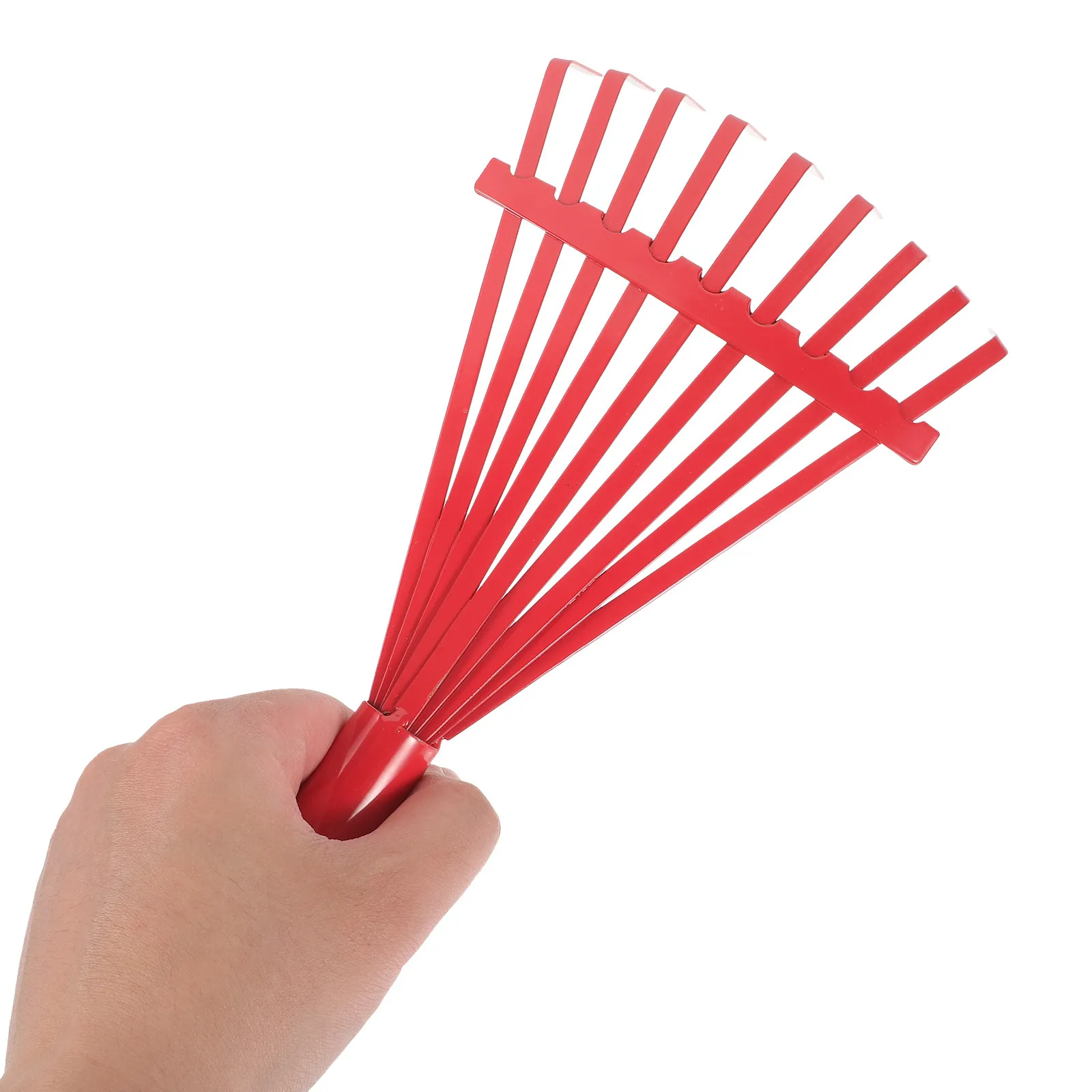 High-Carbon Steel Fallen Leaves Rake Garden Lawn Yard Metal Rake 9 Teeth Soil Loosening Gardening Hand Tool Farm Implement