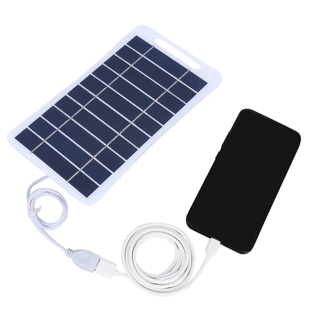 3W 5V Solar Panels USB Battery Charger DIY Polysilicon Solar Cells System Mini Outdoor Solar Charger for Mobile Phone Power Bank