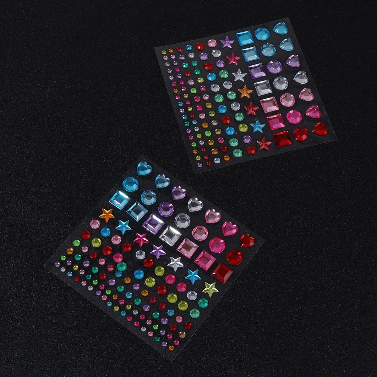 

6 Sheets Colorful Crystal Diamond Stickers Creative Rhinestone Jewel Gems for Crafts Acrylic Scrapbooking