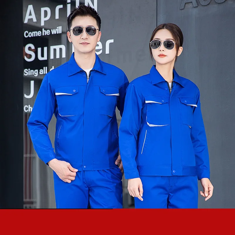 

Spring Autumn Men's Wear Resistant Labor Protection Uniforms Work Clothing Workshop Construction Site Factory Worker Coveralls