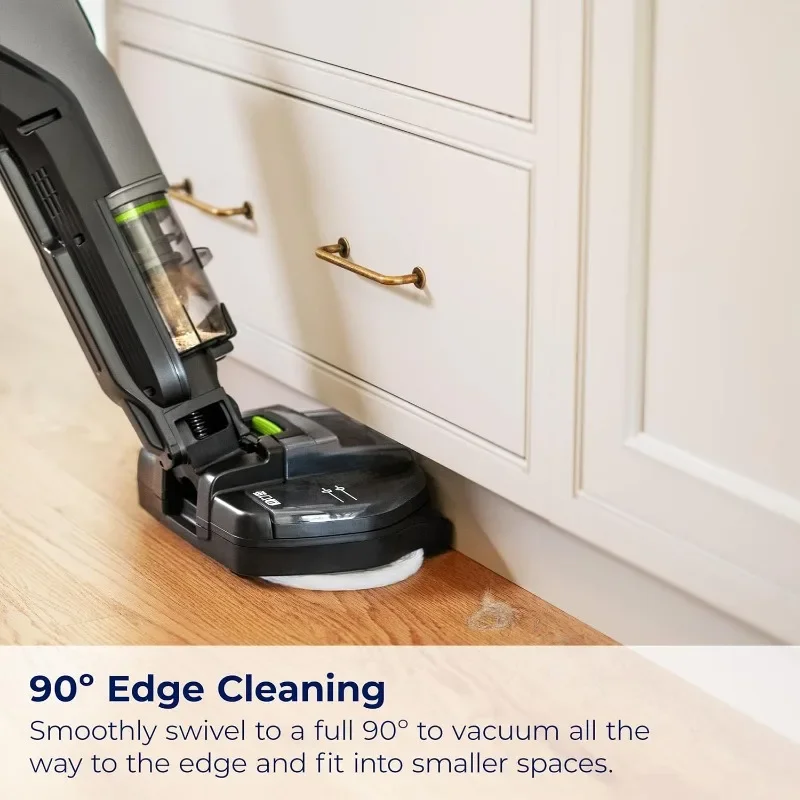 BISSELL® SpinWave® + Vac Cordless, Hard Floor Spin Mop + Vacuum, Lay-Flat, Multi-Use Cleaning, Hard Floor Sanitize Formula