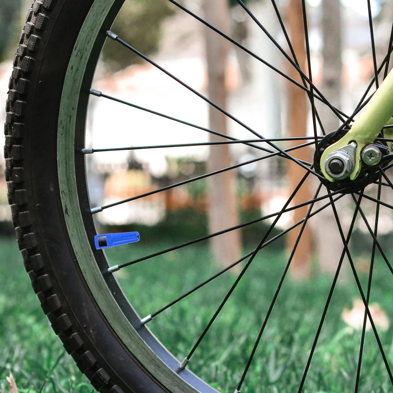 

8pcs French Valve Caps Aluminum Alloy Bike Tire Accessories Hole Design Vibrant Colors Durability Enhanced Cycling Tire Stem