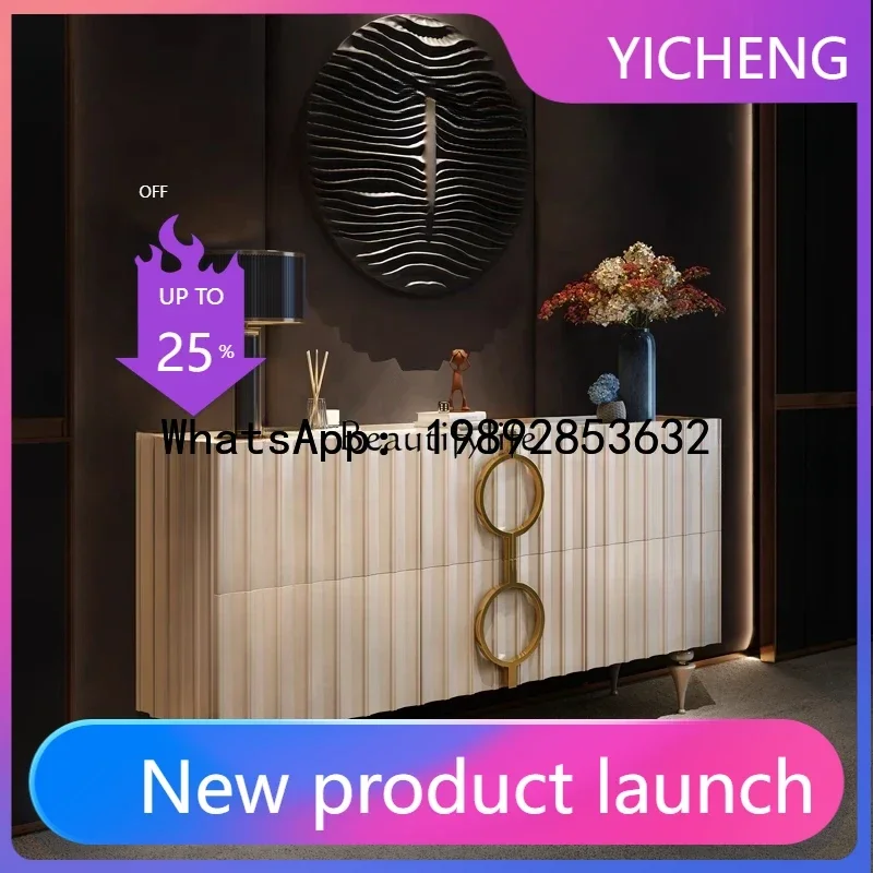 Mobile da ingresso di lusso QQ 1LLight, armadietto decorativo per soggiorno in villa di fascia alta