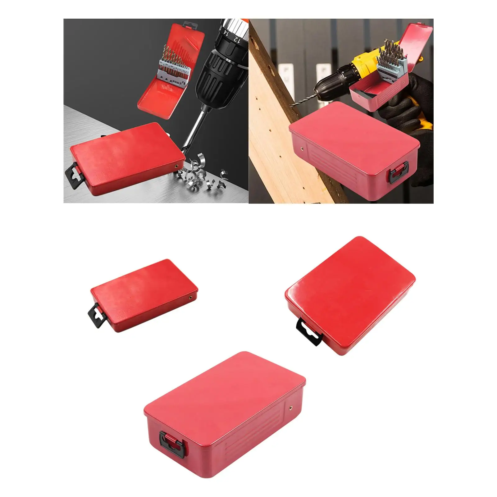 

Drill Bit Index Case Empty Holder Organizer Tool Box Indexed Storage Box