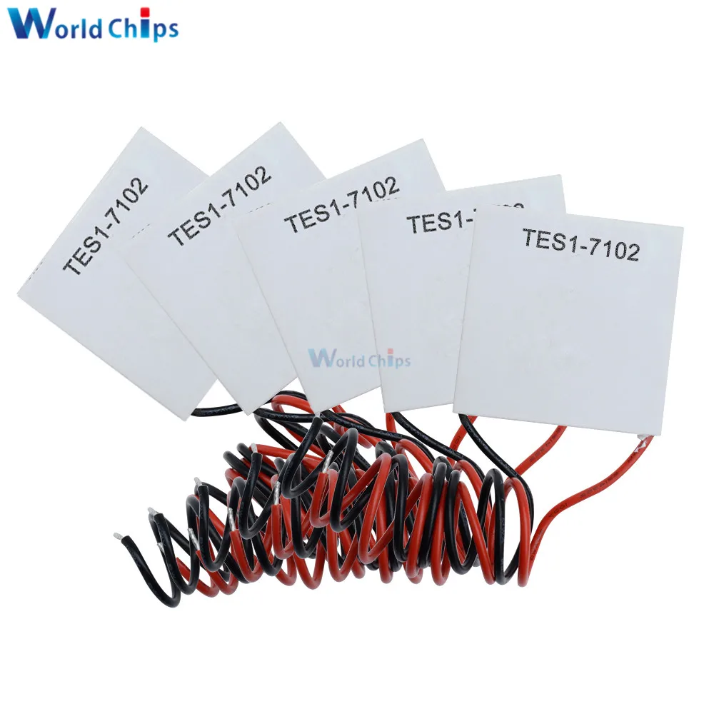 5PCS TES1-7102 TES1-7103 TES1-4903 Low Power Refrigeration Sheet TEC1-12706 Heatsink Thermoelectric Cooler Peltier Plate Module