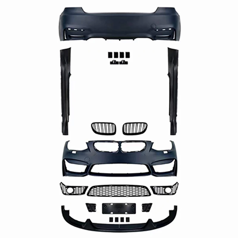 

For 3-Series E92 E93(2010-2012) Upgrade to M4 Bodykit Grille Side Skirts Rear Bumper Front Bumper Front Lip