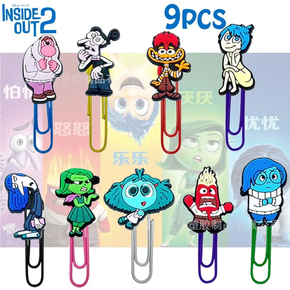 

Disney Inside Out2 Stationary Accessories Notebook Memo Pad Filing Paper Clips Bookmark Binder Paperclips Student Office Binding