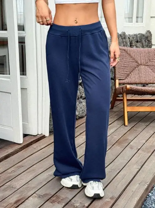 

Women's Spicy Girl Style Drawstring Sports Pants Long Autumn Winter Fashionable Casual Trousers