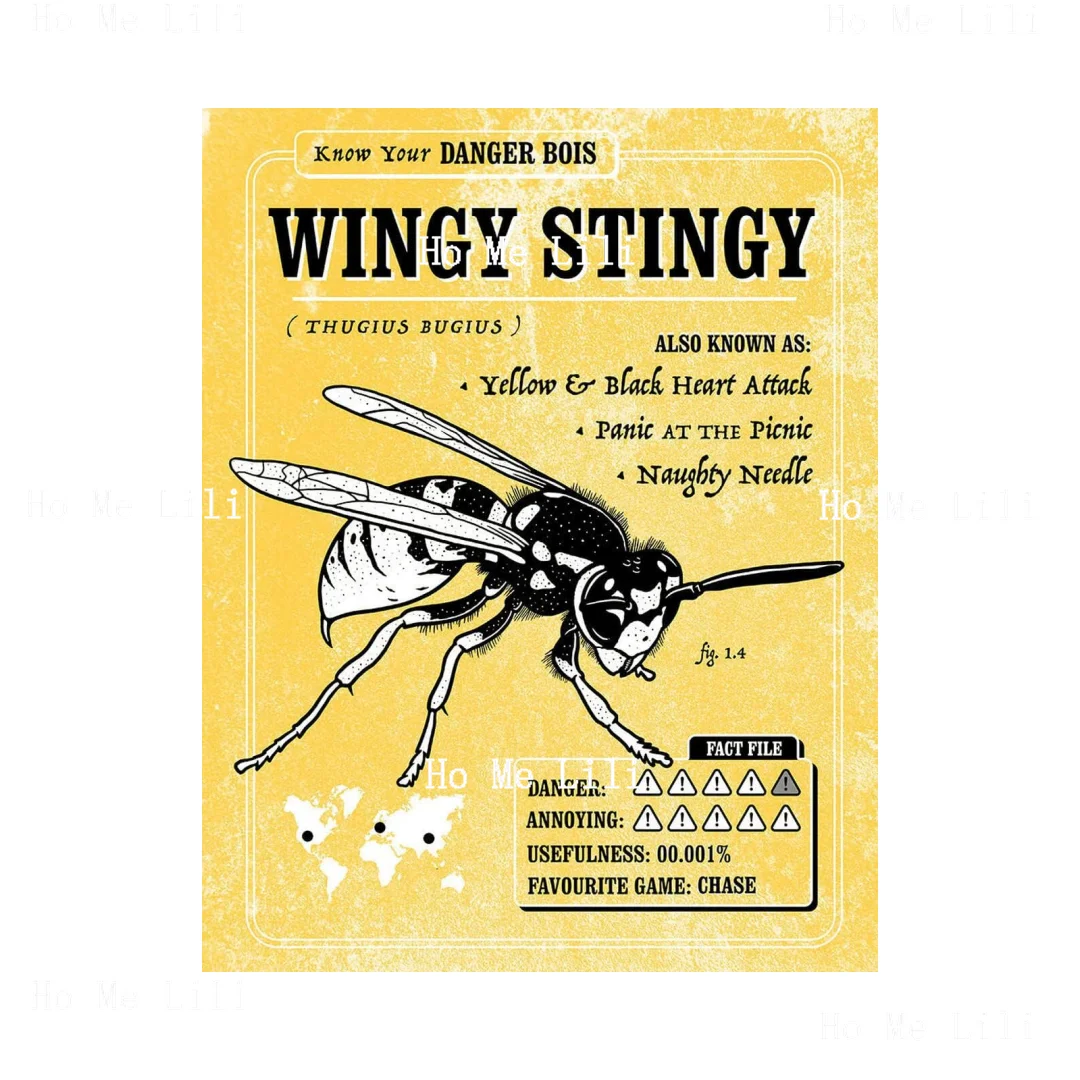 Wingy Stingy Tin Sign Nostalgic Vintage Metal Wall Decor