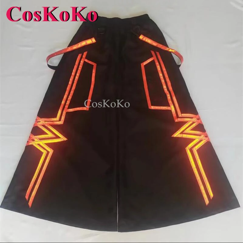 

CosKoKo Grim Reaper Phat Pants Fashion Ghost Dance Pants So Cool Bell-bottoms Luminous Loose Reflective Trousers For Unisex New