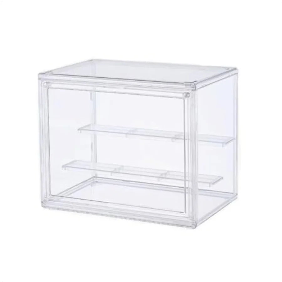 

Blind Box Fully Transparent Display Shelf Acrylic StepStyle Stackable Desktop Display Box Multifunctional Large Capacity Dustpr