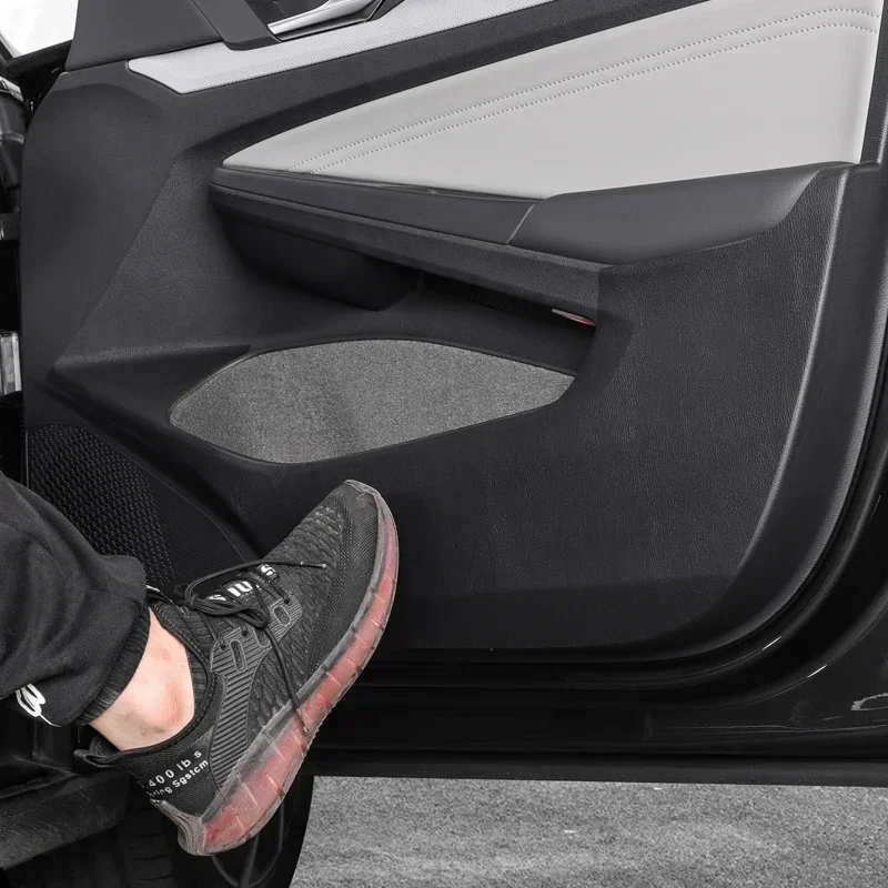 Carbon Fiber Pattern For Volkswagen Golf 8 MK8 GTI Rline 2021 2022Car Door Anti-kick Sticker Interior Modified  Protection Pad
