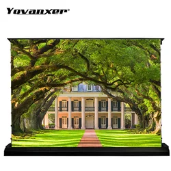 Black Diamond Electric Tab-Tension ALR/CLR Rollable Floor Rising Projection Screen Motorized For Long Throw Projector 3D 4K