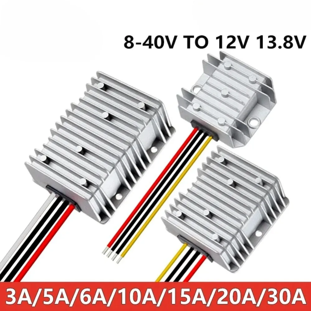 8-40V to 12V 13.8V 3A-30A Boost Buck Regulator Power Converter DC DC Stabilizer Voltage Supply Module for Car