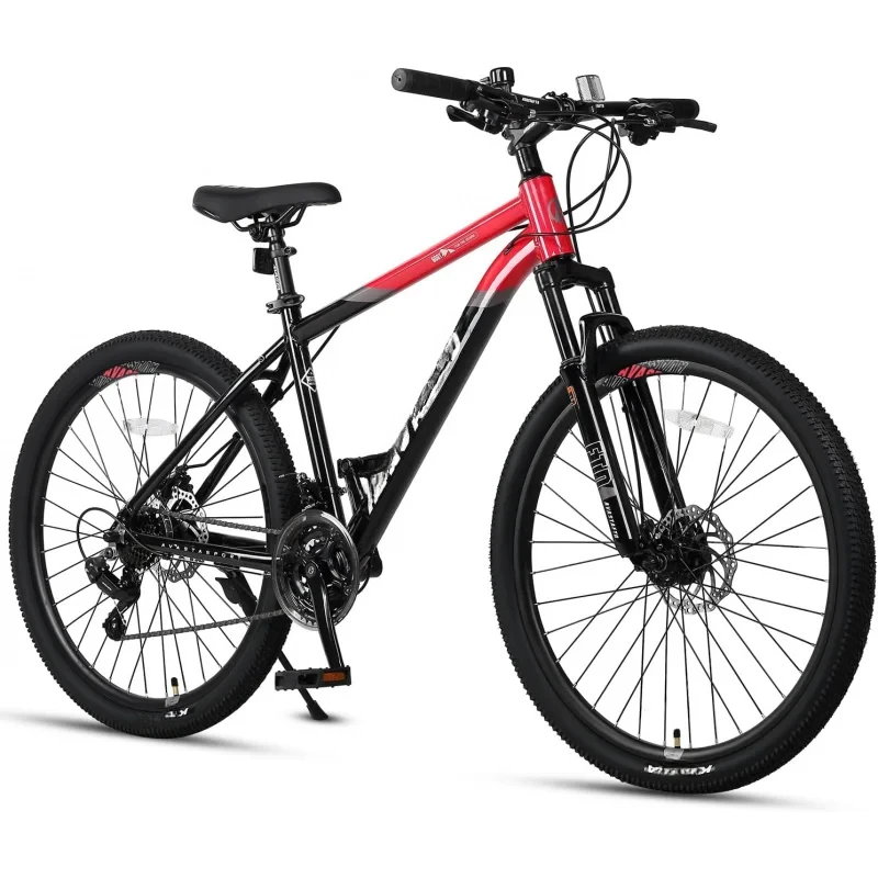 AQAVASTA Earth 26 27.5 inch Mountain Bike with 21-Speed，Dual Disc Brake,Comfortable Saddle,Mutiple Colors Colors