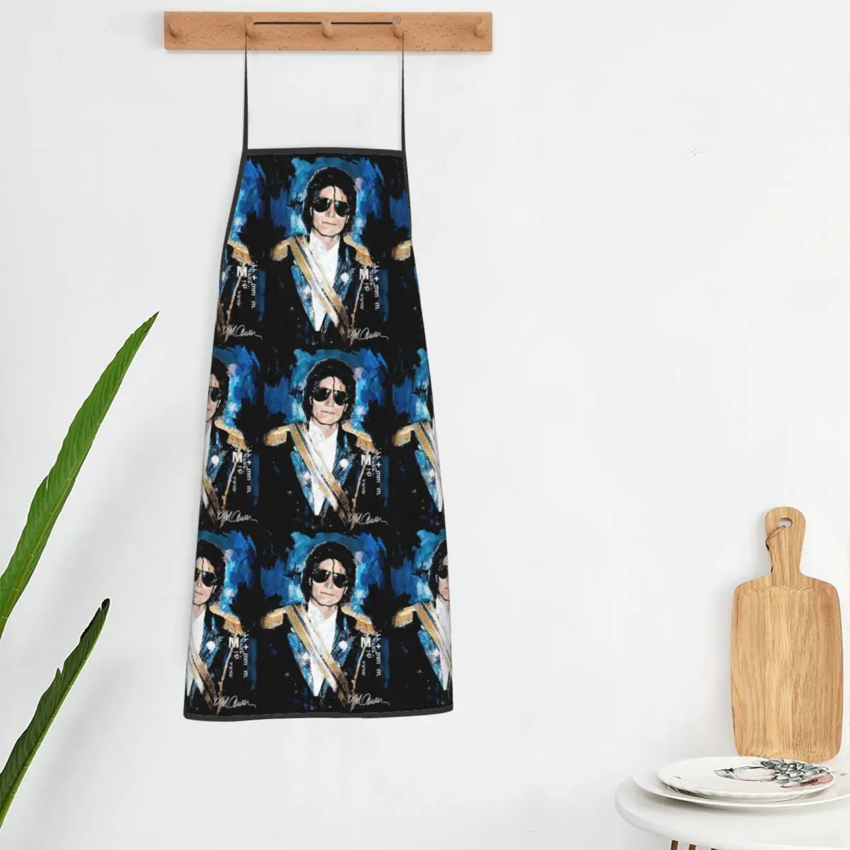 Michael 1984 Grammys Jackson Pop Art Portrait Aprons Chef Cooking Baking Tablier Bib Kitchen Cleaning Pinafore for Women Men