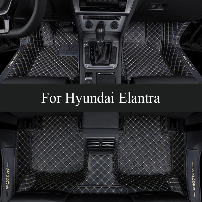 

Car Floor Mats For Hyundai Elantra 2023 2022 2021 Carpet Foot Pads trunk mat Interior Parts Waterproof Rugs Automobiles Covers