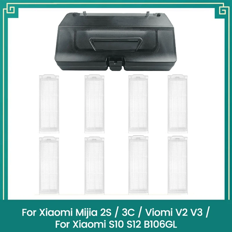 

2 In 1 Water Tank Dust Box And Filter For Xiaomi Mijia 2S 3C For Viomi V2 V3 For Xiaomi S10 S12 Replacement Spare Part