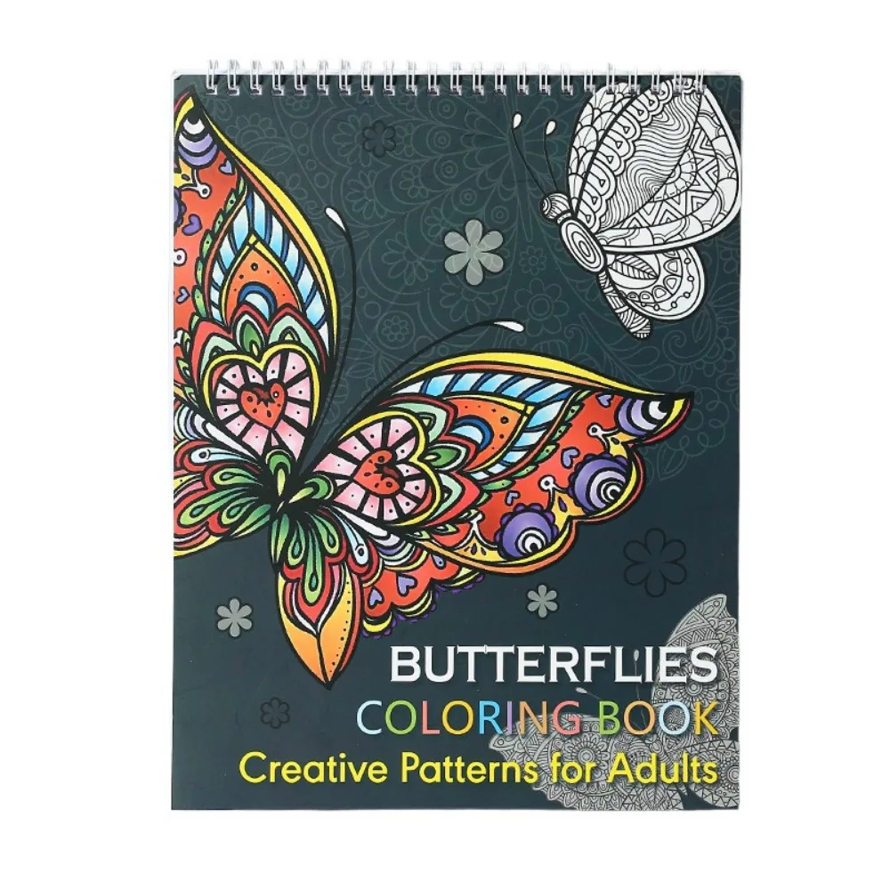 

Mandala/Birds/Butterfly/Animal Kids Coloring Book Single Side 20 Exquisite Pictures Coloring Pattern for Adult Thicken Paper