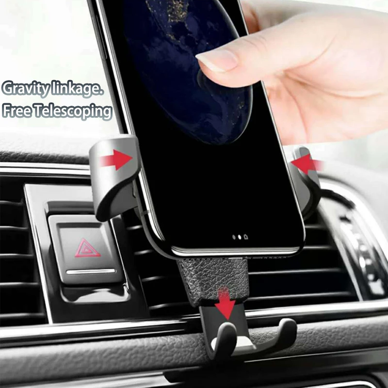 

Gravity Car Holder For Phone Air Vent Clip Mount Mobile Cell Stand Smartphone GPS Support For iPhone 13 12 Xiaomi Samsung Phone
