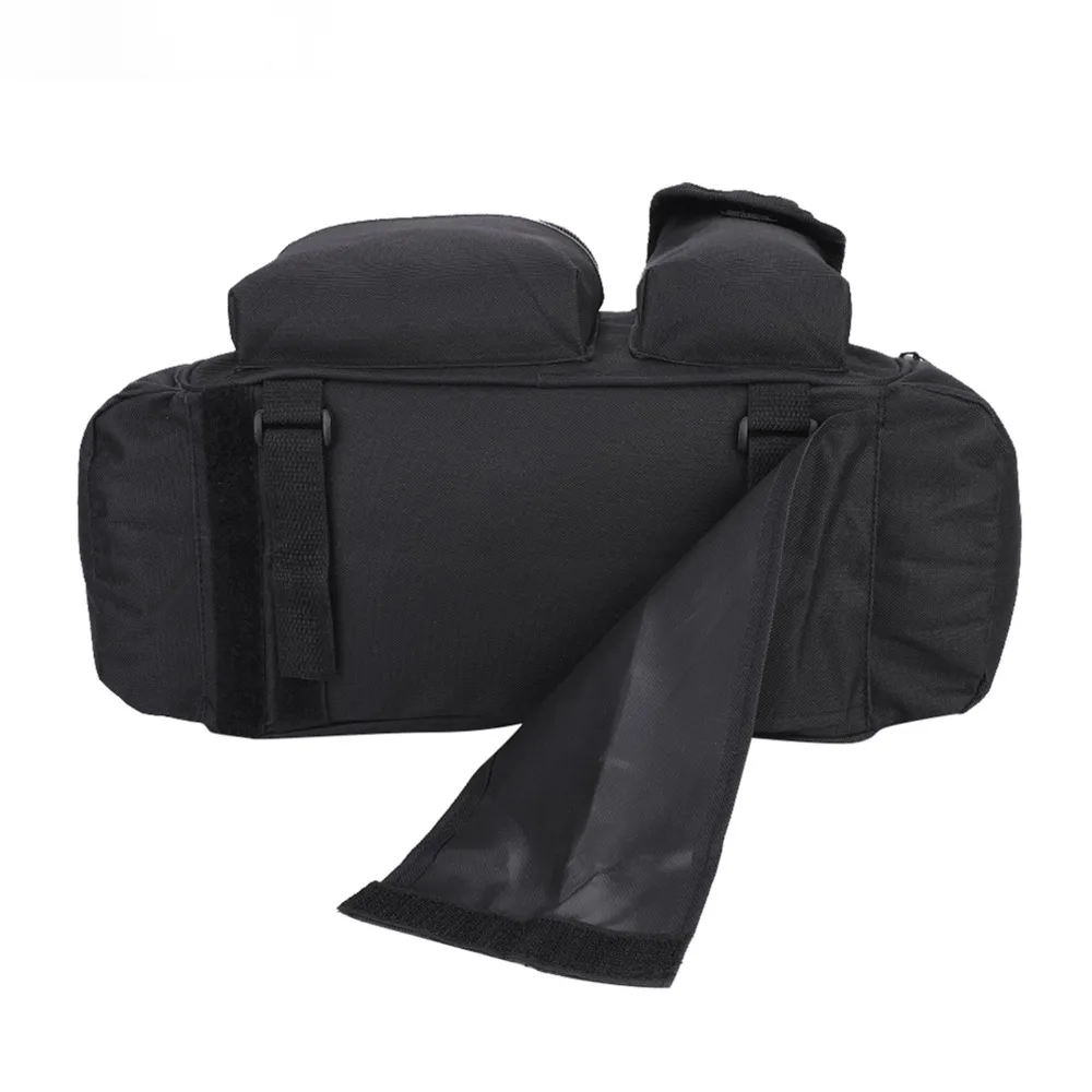 Bolsa sillín bicicleta con correas ajustables y múltiples bolsillos - imagen 3