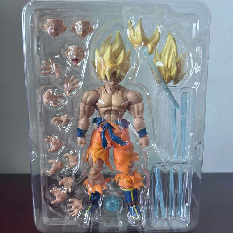 Dragon Ball Z Son Goku Figure SHF S.H.Figuarts Goku War Damage Super Saiya Anime Action Figures Model Toys Birthday Gift image 4
