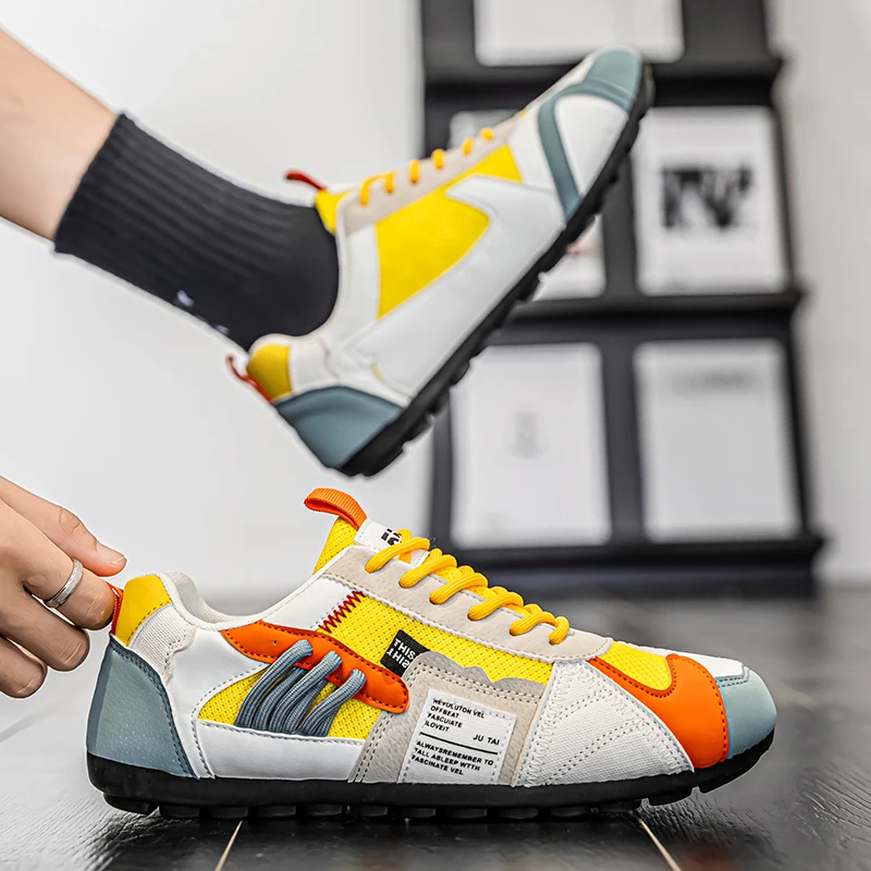 

YRZL/мужская обувь, повседневная прогулочная обувь, дышащая спортивная обувь с сеткой для мужчин, легкие удобные теннисные мужские кроссовки