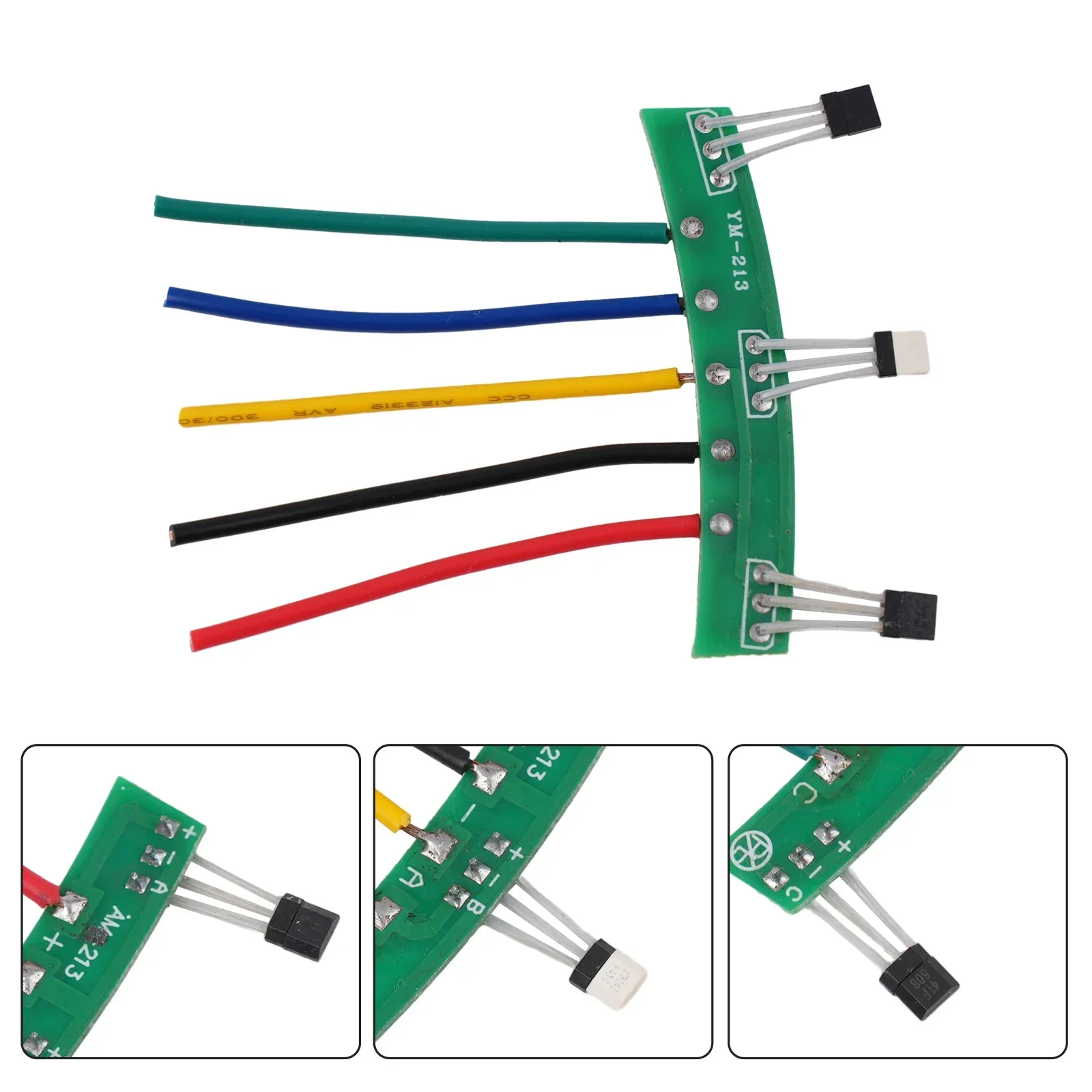 Ebike Electric Scooter Hall Sensor 3147 41F 213 PCB Board Cable  Replacement Parts Green 60 Degrees Wheel Motor Accessories