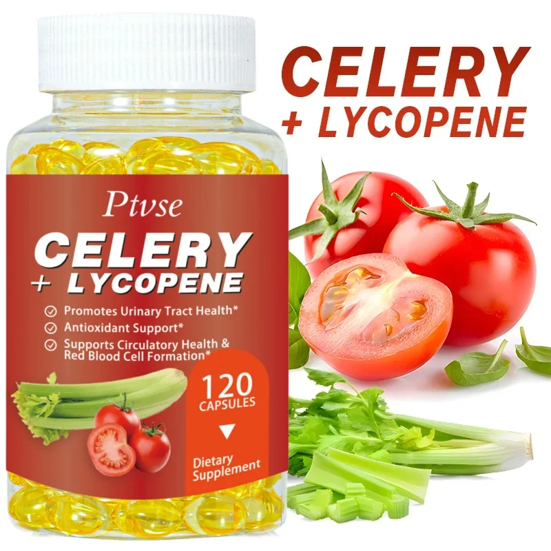 Celery Seed and Lycopene Capsule Adult Joint Dietary Supplement Reduce Uric Acid Promote Urination Relax Joints