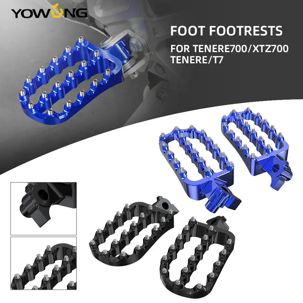 

For Yamaha Tenere 700 XTZ 700 XTZ700 2019-2023 Motorcycle Forged Footrest Foot Peg Foot Rests Pedal Tenere 700 Rally World Raid